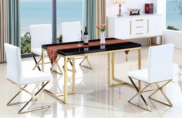 Esstisch 4x Stühle Esszimmer Set Komplett Set Ess Gruppe Tisch 5tlg