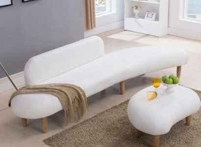 Sofa 4 Sitzer Couchtische Sitz Möbel Wohnlandschaft Polster Textil Modern Stoff