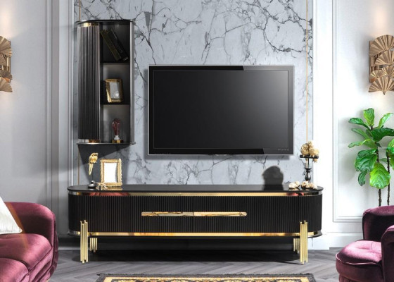 tv Schrank Luxus Sideboard Möbel Kommode Wohnzimmerschrank Schränke Regal Holz