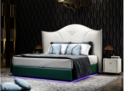 Klassisches Bett Barock Stil Doppel Betten Schlafzimmer 180x200cm