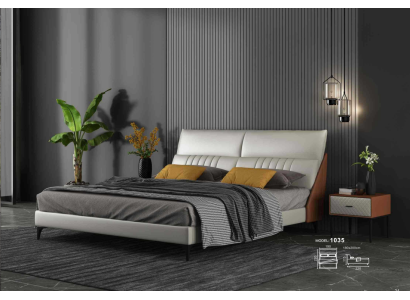 Designer Bett Schlafzimmer Betten Textil Leder Hotel Luxus Polster Samt Weiß Neu