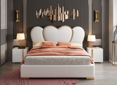 Luxus Schlafzimmer Bett Polster Design Luxus Doppel Hotel Betten Leder