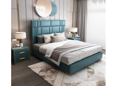 Leder Luxus Hotel Bett Doppel Polster Betten Schlaf Zimmer 180x200 Doppe