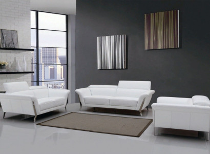 Multifunktions Ledercouch Sitz Polster Wohnzimmer Leder Garnitur Dekor Sofa