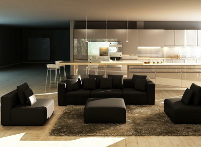 Couch Sofa Wohnlandschaft Ecksofa Multifunktionale Stellweise Polster Ecke