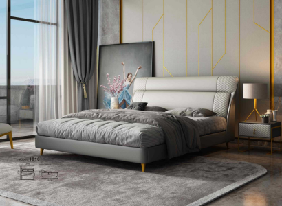 Design Leder Bett Luxus Polster Betten Doppel Modernes Ehe 180x200 Moderne Neu