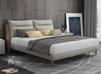 Klassische Luxus Betten Polster Leder Textil Hochwertiges Schlafzimmer Bett Neu