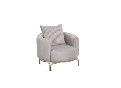 Runder Sessel Einsitzer Luxus 1 Sitzer Polster Sitz Designer Textil Sitz Stoff