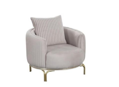 Runder Sessel Einsitzer Luxus 1 Sitzer Polster Sitz Designer Textil Sitz Stoff