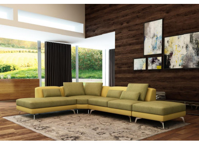 Ledersofa Couch Wohnlandschaft Ecksofa Eck Garnitur Design Modern Sofa 5111