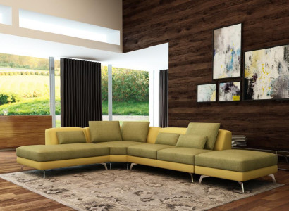 Ledersofa Couch Wohnlandschaft Ecksofa Eck Garnitur Design Modern Sofa 5111