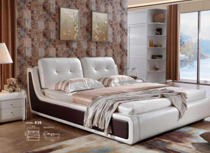 Doppelbett Bett Ehebett Design Luxus Polsterbett Einrichtung Textil Betten