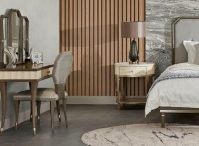 Schminktisch Schlafzimmer Kommode Stuhl Konsolentisch Luxus Massivholz 2tlg