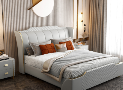 Designer Holz Bett Edles Möbel Doppel Betten Schlafzimmer 180x200cm