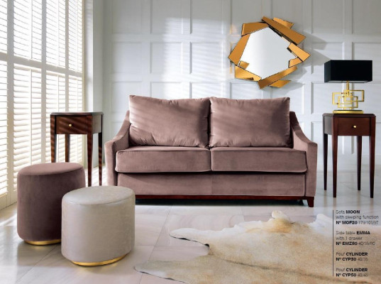 Wohnzimmer Set Sofa Couch Beistelltisch Hocker Sofas Couchen Möbel Textil 3tlg.