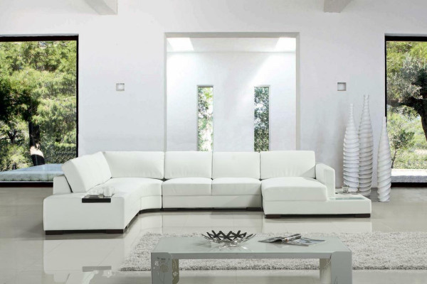 Ledersofa Ecksofa Sofa Wohnlandschaft Polster Sitz Eckgarnitur XXL Big Sofas Neu