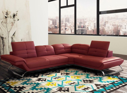 Multifunktion Couch Ecksofa Medien TV Sofa Couch Ledersofa Wohnlandschaft LForm