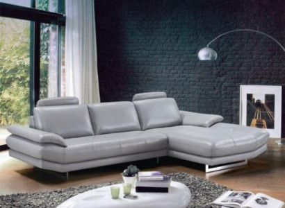 Ledersofa Couch Wohnlandschaft Ecksofa Eck Garnitur Design Modern Sofa 1508