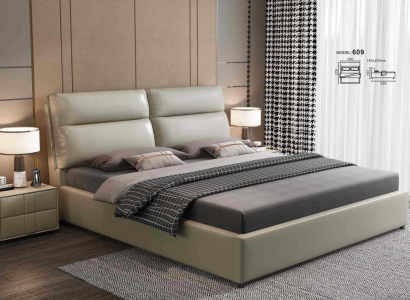 Design Bett Schlafzimmer Textil Leder Polster Moderne Betten 180x200cm