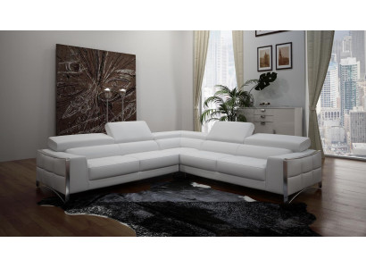 Ledersofa Couch Wohnlandschaft Ecksofa Eck Garnitur Design Modern Sofa 1504B