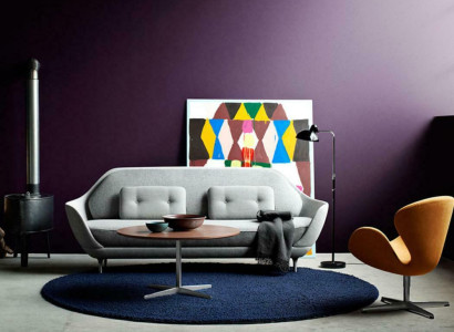 Sofa Wohnlandschaft Relax Sitz Design Couch Lounge Stoff Grau Modern Sofas Neu