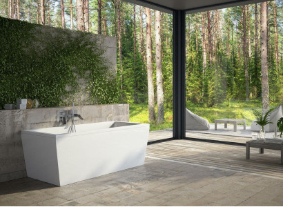 Badewannen Rechteckige Design Badewanne Weiß Moderne Badezimmer