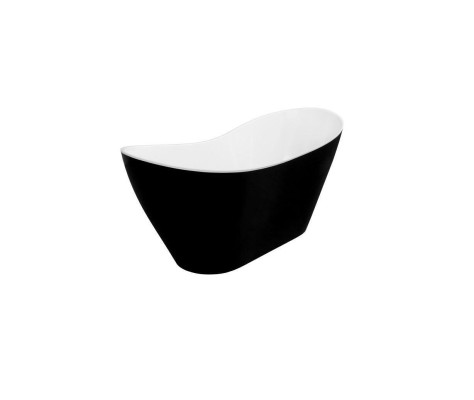 Schwarze Designer Badewanne Freistehende Luxus Wanne in Schwarz
