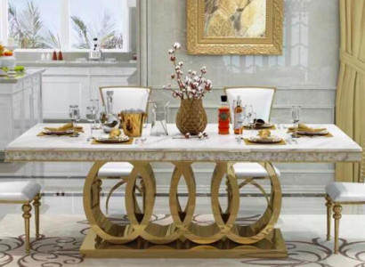 Luxus Esstisch Esszimmer Tisch Metall Gold Tische Esstische Möbel Einrichtung