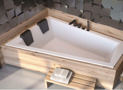 Badewanne 2 Personen Eck Bade Wannne Badezimmer Einbau Wannen Acryl Design Neu