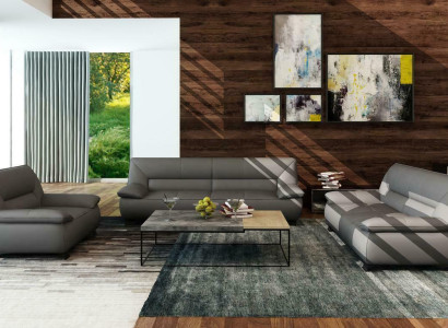 Leder Sofa Couch Polster Garnitur 3+2 Sitzer Couchen Sofas Garnituren Sofas Neu