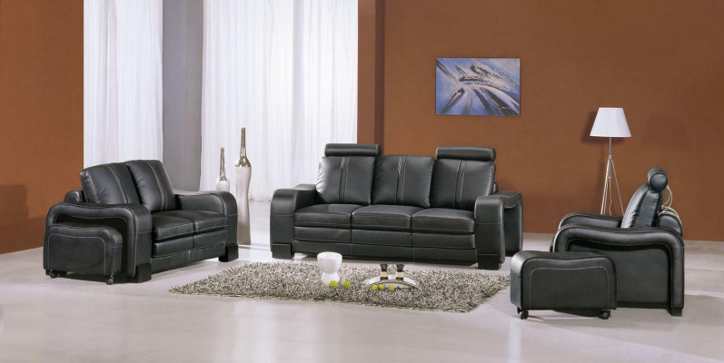 Sofagarnitur Polster Sofa Couch Sitz Set 3+2 Sitzer Couchen Sofas Leder Neu