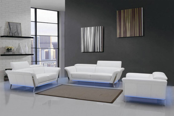 3 Sitzer (ohne 2+1) Sofa Couch Polster XXL Big Sofas Leder Sitz Design