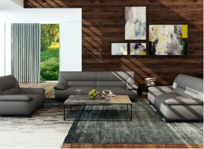 Sofa Couch Polster 3 Sitzer Leder Sofas Couchen Garnituren Sitz Design