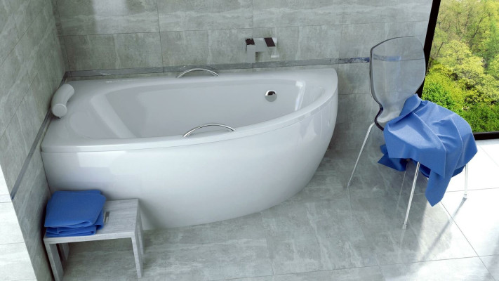Unförmige Bad Wanne Eck Badewannen Design Badezimmer Wannen
