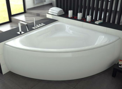Badewanne Wanne Eck Design Eckbadewanne Schürze Ablauf Silikon