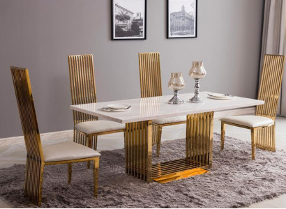 Luxus Tisch Metall Esstisch Mega Design Metall Tische 140x80 Esszimmer Möbel