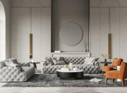 Leder Sofagarnitur 3+2 Sitzer Sofa Chesterfield Sitz Design Couch Lounge Sofas