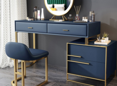 Schminktisch Spiegel Hocker Komplett Set Kommode Schlafzimmer