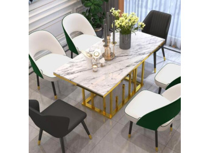 Luxus Esstisch Esszimmer Möbel Einrichtung Tisch Metall Design Tische Esstische