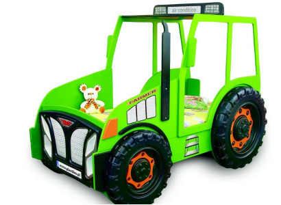 Bauer Farmer Truck Kinder Kinderbett Jugendbett Bett Traktor Grün Neu Betten