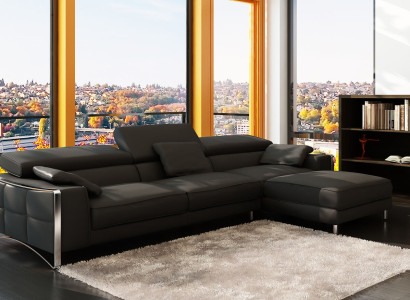 Multifunktions Ecksofa Garnitur Ledersofa Sitz Wohnzimmer Ecke Sofa