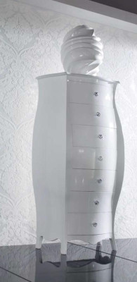 Luxus Kommode Schränke Kommoden Holz Schlafzimmer Modern Design Weiß Stil Groß