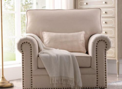 Sessel Stoff Sofa Einsitzer Möbel Relax Sitz Design Couch Lounge Textil landhaus