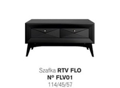 Ständer rtv Lowboard Sideboard Tisch Wohnzimmer Modern Holz Schwarz Design