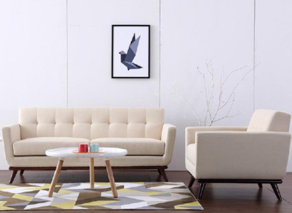 Sofagarnitur Stoff Sofas 321 Wohnlandschaft Sitz Design Couch Sofa