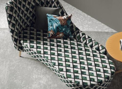 Textil Chaise Lounge Liege Polster Liegen Sofa Chaiselounge Relax Club Möbel 