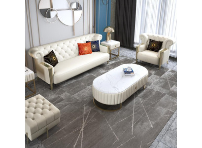 Sofagarnitur 321 Sitzer Garnitur Polster Couch Sofa Sofas Chesterfield