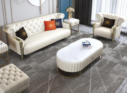 Sofagarnitur 321 Sitzer Garnitur Polster Couch Sofa Sofas Chesterfield