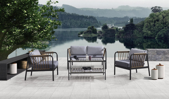 Sessel Design Sitzer Luxus Grau Textil Sitzer Luxus Polster Möbel Design