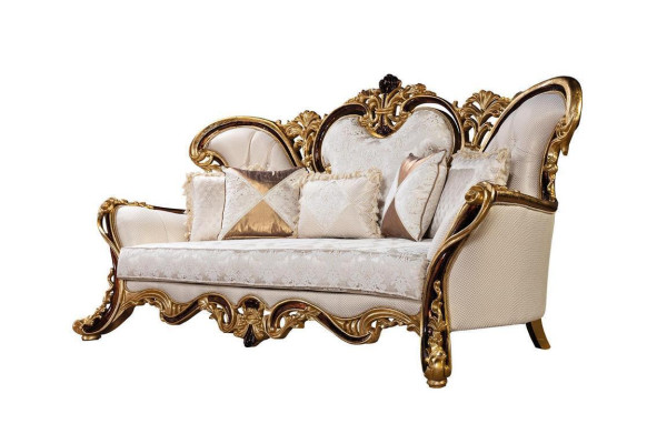 Königliches Sofa Set 3+1 Sitzer Sofa Sessel Klassischer Design Luxus Wohnzimmer